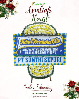 Papan Bunga Duka di Mulyajaya