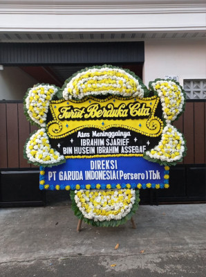 Papan Bunga Duka di Mulyajaya