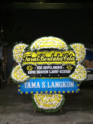 Papan Bunga Duka di Mulyajaya