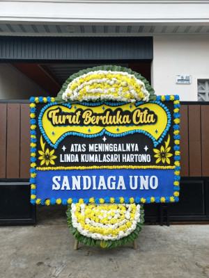 Papan Bunga Duka di Mulyajaya